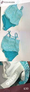 Lands End Blouson Tummy Hiding Style Swimsuit Swimsuits Tankini Swimsuits Blouson