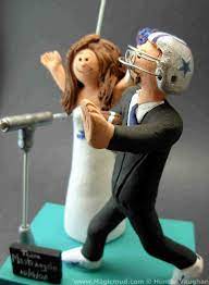 Oh My Gosh Dallas Cowboys Wedding Cake Topper I May Need To Order This And Put It On Our Football Wedding Cake Toppers Football Wedding Cake Cowboy Wedding