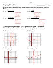 Graph the rational function and determine its center: Lewis Joyce Hw 8 Day 1 Graphing Rational Functions Pdf Kuta Software Infinite Algebra 2 Name Graphing Rational Functions Date Period Identify The Course Hero