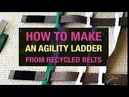 How To Make An Agility Ladder From Recycled Martial Art Belts Quick Easy Youtube Martial Arts Belts Art Belts Agility Ladder