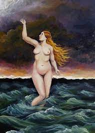 Ocean Goddess 5x7 Blank Greeting Card Pagan Mythology Nude - Etsy