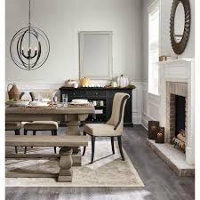 Home Decorators Collection Aldridge Extendable Dining Table Nb023ag The Home Depot In 2020 Wood Dining Bench Dining Room Cozy Dining Room Seating