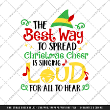 Download Christmas Cheer Elf Svg Dxf Eps Digital Cutting File