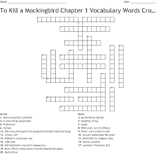 We did not find results for: To Kill A Mockingbird Chapter 1 Vocabulary Words Crossword Puzzle Wordmint