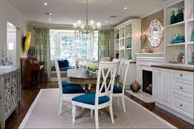 I googled house plans and blogs that perhaps gave proof that this wasn't as weird as my mind thought it would be, but no such luck. Dining Room Turned Into Multipurpose Masterpiece