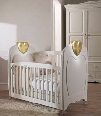 Luxury Cot With Gold Heart Casa Bambini Luxury Nursery Childrens Furniture Furniture