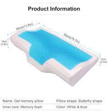 Memory Foam Gel Pillow Summer Ice Cool Anti Snore Slow Rebound Sleep Pillow Orthopedic Soft Health Care Neck Pillow Home Gel Pillow Memory Foam Pillow Snoring