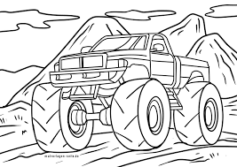 Hier findest du viele schöne gratis ausmalbilder und malvorlagen für dein kind. Ausmalbilder Monster Trucks Kostenlos Herunterladen Und Ausmalen