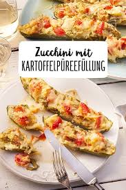 Gefullte Zucchini Mit Kartoffelpuree Rezept Rezept Rezepte Kartoffelpuree Rezept Gefullte Zucchini Rezepte