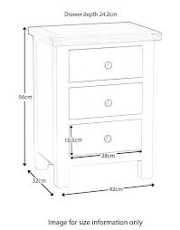 I really like your comforter too! Farrow Grey Bedside Table 3 Drawer Cabinet Solid Wood Roseland Furniture