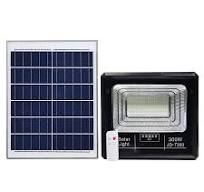 30W 100W 300W Outdoor Solar Light Remote Control ABS Floodlight High  Capacity Battery Display LED Light Aluminum for Garden Use