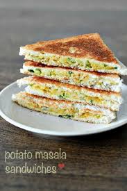 Aloo Masala Sandwich Recipe Easy Tea Time Snacks Recipe Tea Time Snacks Easy Sandwich Recipes Indian Snack Recipes