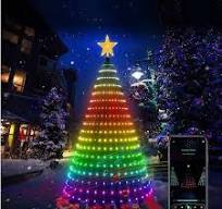 Indoor Outdoor Decorations Smart APP Control Million Colors DIY Christmas  Lights Star LED String Christmas Tree String Light