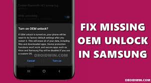 I'm able to get usb debugging and oem unlock. How To Fix Missing Oem Unlock In Samsung Devices Droidwin