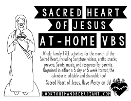 Let the hearts of those who seek the lord rejoice! Look To Him And Be Radiant Sacred Heart At Home Vbs Includes An Editable Option And All Resources Are Free