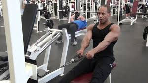 Pull shoulders back and push chest forward while arching back. Seated Cable Low Rope Row Exercise Com