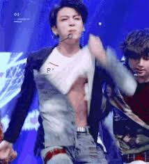As epic music swells in the background of the advertisement, armys are treated to a shot of jungkook showing off his rock hard abs. Jungkook Abs Gifs Tenor