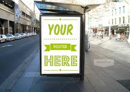 Outdoor Bus Stop Poster Mockup Two Retail Signs Poster Mockup Sign Solutions