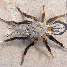 Spinne Vogelspinne Tier Metall Stahl Rost Edelrost Gartendekoration In Garten Amp Terrasse Dekoration Gartenfiguren Gartendekoration Edelrost Vogelspinne