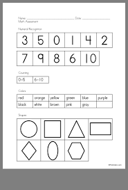 Pin By Mcgraw On Preschool Activities Preschool Evaluation Forms Preschool Assessment Math Assessment