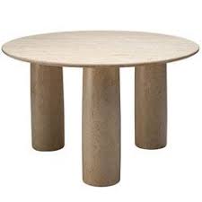 Mario Bellini Il Colonato White Travertine Table Travertine Coffee Table Travertine Dining Table Marble