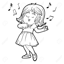 Practical lessons in try to choose the best book for you personally and try to like reading in which. Coloring Book For Children Little Girl In A Red Dress Is Singing Royalty Free Cliparts Vectors And Stock Illustration Image 45628261