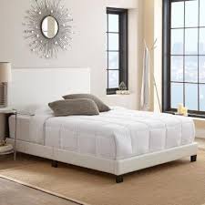 Azha black queen size bed cm7194bk (gwendolyn) furniture of america modern beds. Faux Leather Bedroom Furniture Furniture The Home Depot