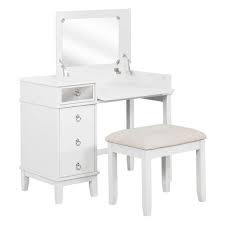 Linon Peggy Left Side Storage Vanity Set Walmart Com In 2020 Bedroom Vanity Set Wooden Vanity Linon Home Decor