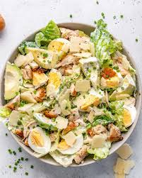 Chicken Caesar Salad Recipe Chicken Caesar Salad Healthy Fitness Meals Low Carb Chicken