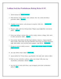 Soal Biologi Kelas Xi Semester 1 Beserta Jawaban Tentang Sel Ilmusosial Id