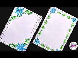 Border Design For Project Easy Border Design Designs For Front Page Paper Design Borderdesign Youtu Floral Border Design Border Design Outline Designs Borders take up space, expanding the dimensions of an element. border design for project easy border