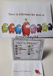 A guy might say things like, happy birthday! Easy Halloween Costume For Among Us Amongus Birthday Cards For Friends Diy Best Friend Gifts Birthday Cards Diy