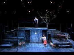 To act, as on a stage in a theater. Maybe There Can Be A Door Downstage That Opens Not Much Has To Come Out To Transform The Whole Stage Set De Stage Set Design Set Design Theatre Scenic Design