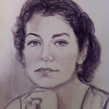 Ayer en Metrocentro me encontré con Alejandro Téllez artista callejero  Mexicano e hizo este retrato de Daisy, lo que mas aprecio de el es que  logró capturar su mirada...