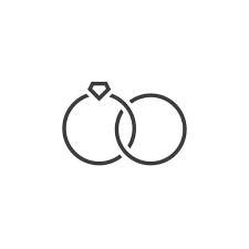 Marital Status Line Icon Wedding Rings Outline Vector Sign Linear Pictogram Isolated On White Logo Wedding Icon Wedding Ring Illustrations Wedding Ring Icon