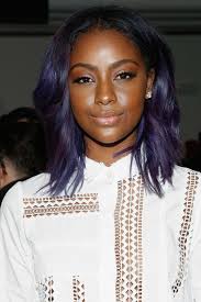 Justine Skye S Purple Braids Are Getting Us Excited For Festival Season Braids For Black Hair Purple Hair Justine Skye