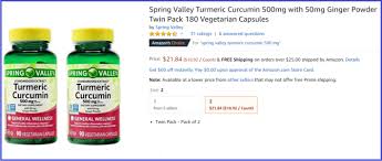 2020 Review Spring Valley Turmeric Curcumin With Ginger Does It Work My Supplement Advice