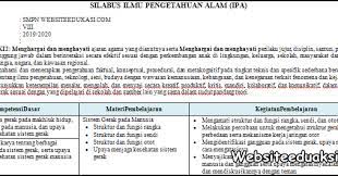 Demikian ulasan tentang silabus ipa kelas 7, 8, dan 9kurikulum 2013 revisi tahun 2017 ini, dan untuk mendapatkan silabusnya, dapat diklik link unduh yang telah di sediakan di bawah. Silabus Ipa Kelas 8 Smp Mts Kurikulum 2013 Revisi 2019 Berbagi Jawaban 1