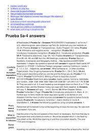Realidades 1 capitulo 5a answers; Prueba 5a 4 Answers