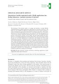 All your paper needs covered 24/7. Pdf Integration Of Mobile Augmented Reality Mar Applications Into Biology Laboratory Anatomic Structure Of The Heart