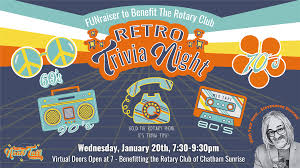 Challenge yourself (then, your friends) to take our ultimate trivia quiz. Retro Trivia Night Rotary Club Of Chatham Sunrise