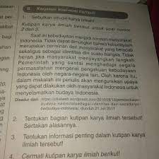 We did not find results for: Tentukan Bagian Kutipan Karya Ilmiah Tersebut Sertakan Alasannya Brainly Co Id