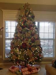 Inspiration If Course I Would Not Be Using These Colors And There Will Definitely Be Animal Mesh Christmas Tree Burlap Christmas Tree Blue Christmas Tree