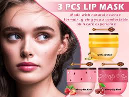 Amazon.com : CAHIUYOA 3PCS Bee Lip Balm Honey Pot Honey Lip Balm Strawberry Honey  Cherry Lip Sleeping Mask Hydrating Bee Lip Balm with Stick Day & Night Lip  Care Products