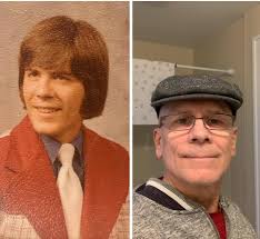 Senior picture comparison and nostalgic comments