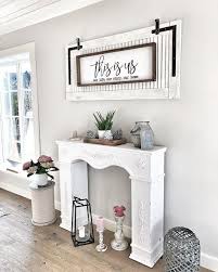 Katrin Auf Instagram Dekoschild Interiorinspo Dekoideen Hamptonsstyle Farmhousestyle Wanddeko Kaminkons Kaminkonsole Deko Ideen Haus Dekoration