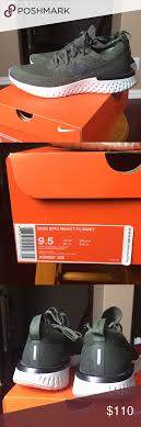 Nike Olive Khaki Epic React Green 9 5 Men S 9 10 Condition Worn Gently And Still Very Clean Original Box Included Nike Shoes Athletic Sho Nike Khaki Nike Men