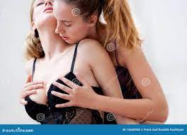 2 lesbian woman stock photo. Image of fondling, caucasian - 12665928