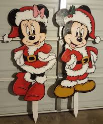 Christmas Mickey And Minnie Christmas Yard Art Christmas Cutouts Minnie Christmas