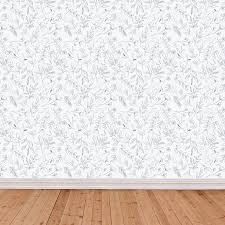 Printable Blue Floral Dollhouse Wallpaper